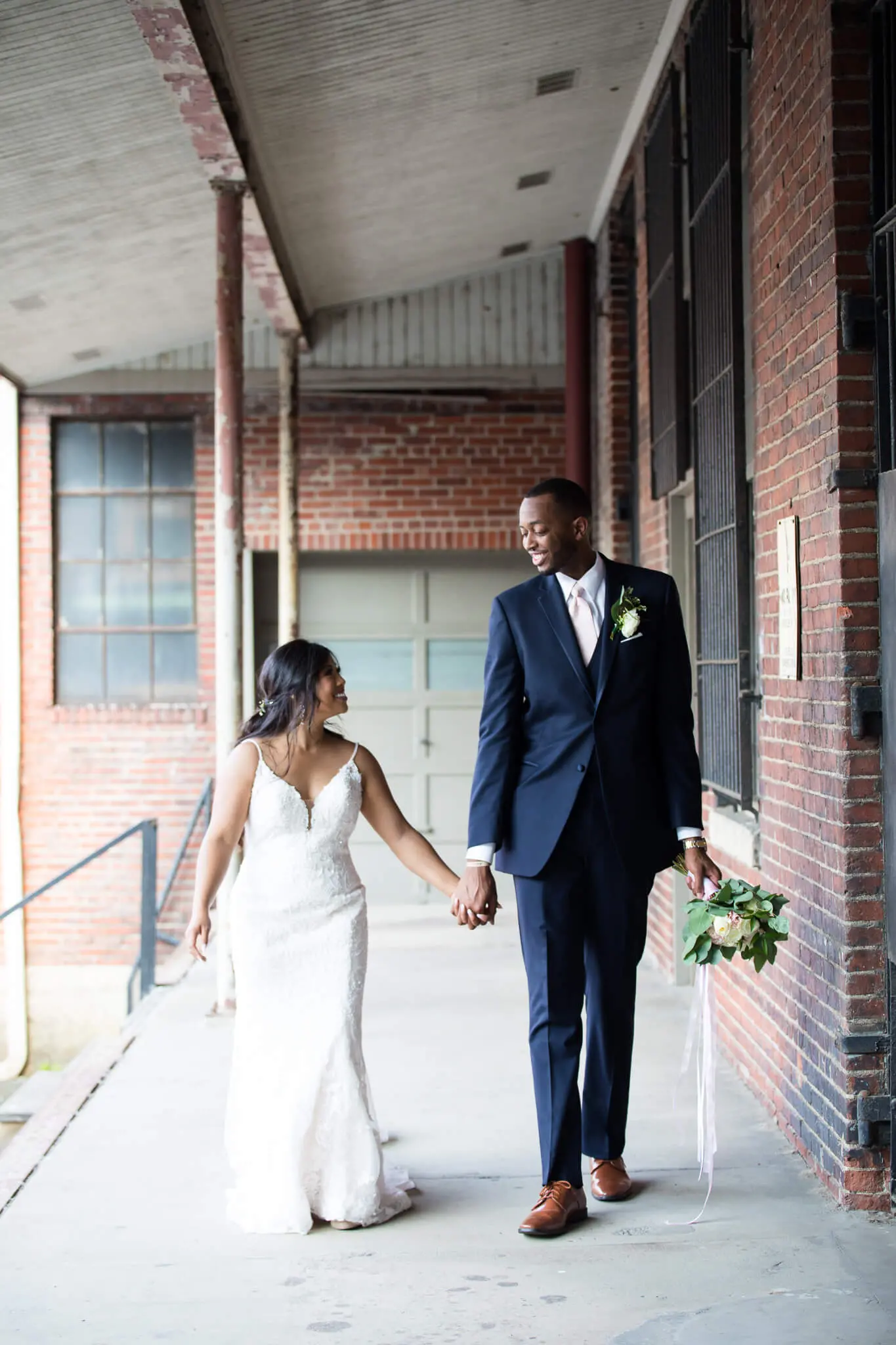 Bride and groom at the wedding ceremony